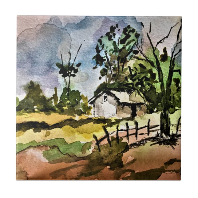 Carreau Carrelage en céramique - 4,25 po x 4,25 po - Desce (Devant)