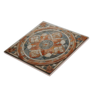 Carreau Carrelage en céramique à motifs floraux