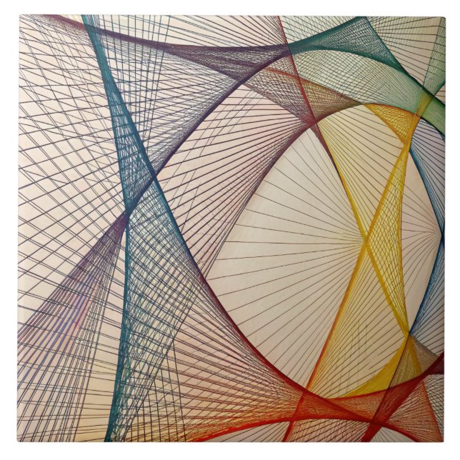 Carreau Carrelage en céramique Abstraite géométrique (Devant)