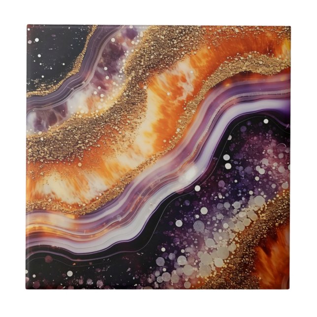 Carreau Carrelage en céramique Agate Art (Devant)