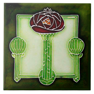 Carreau Carrelage en céramique Art Nouveau Mackintosh Rose