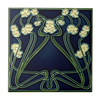 Carreau Carrelage en céramique - Art Nouveau Oubliez-moi-n