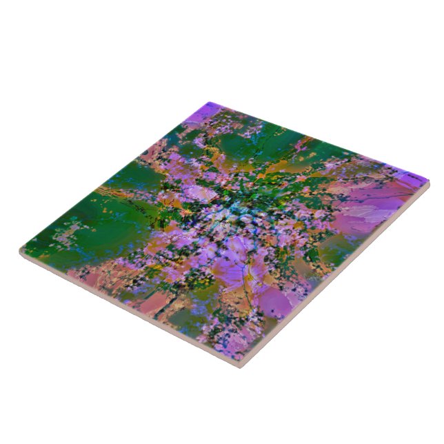 Carreau Carrelage en céramique aux couleurs liquides (Côté)