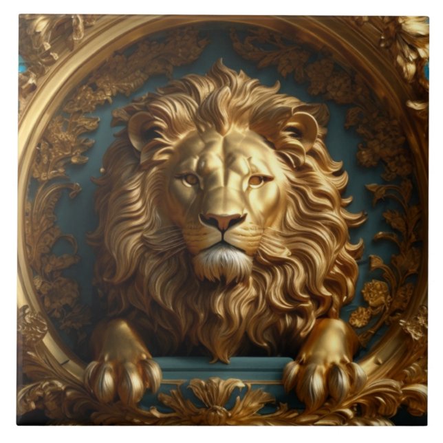 Carreau Carrelage en céramique baroque luxueux (Devant)