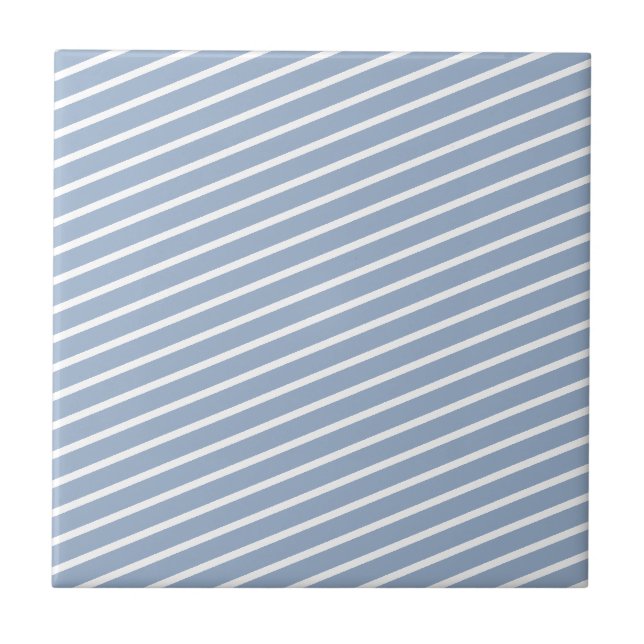 Carreau Carrelage en céramique Bleu bande (Devant)
