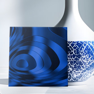 Carreau Carrelage en céramique bleu foncé Abstrait