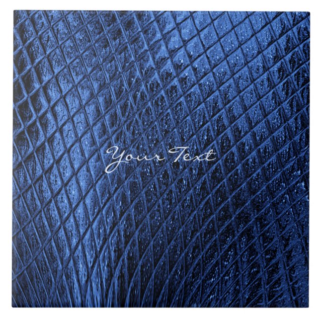 Carreau Carrelage en céramique bleu marine (Devant)