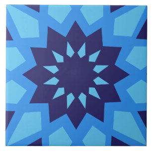 Carreau Carrelage en céramique bleu marocain Motif