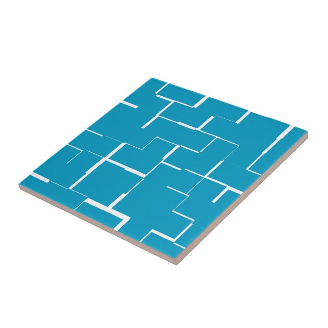 Carreau Carrelage en céramique bleue, petit (4,25 po x 4,2 (Côté)