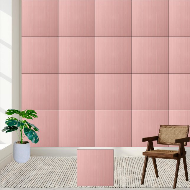 Carreau Carrelage en céramique Chic Pink Wood Grain (Chic Pink Wood Grain Ceramic Tile)
