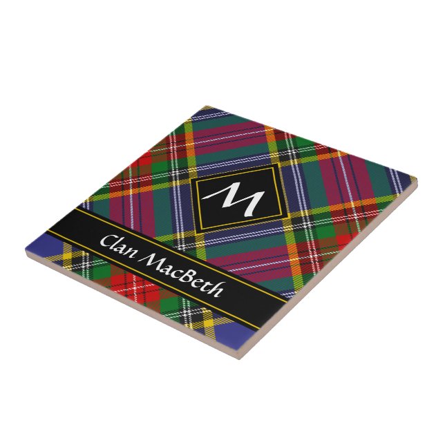 Carreau Carrelage en céramique Clan MacBeth Tartan (Côté)