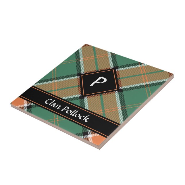 Carreau Carrelage en céramique Clan Pollock Tartan (Côté)