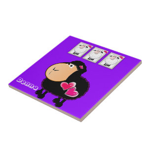 Carreau Carrelage en céramique, Coeurs roses, Violet