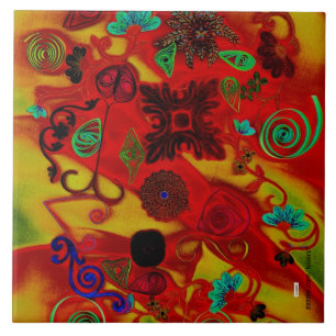 Carreau Carrelage en céramique coloré