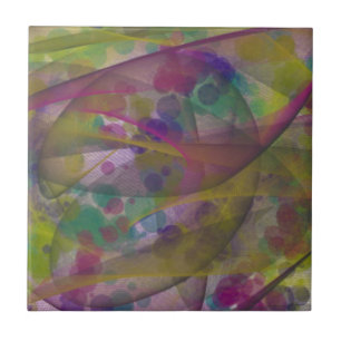 Carreau Carrelage en céramique d'art Abstrait coloré