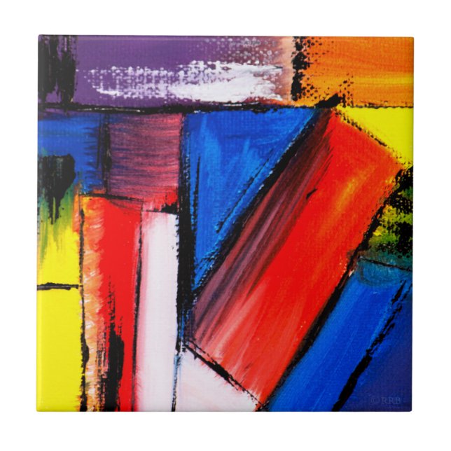 Carreau Carrelage en céramique d'art moderne (Devant)