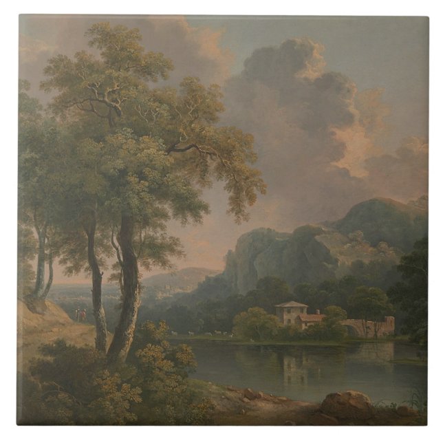 Carreau Carrelage en céramique d'art victorien (Devant)