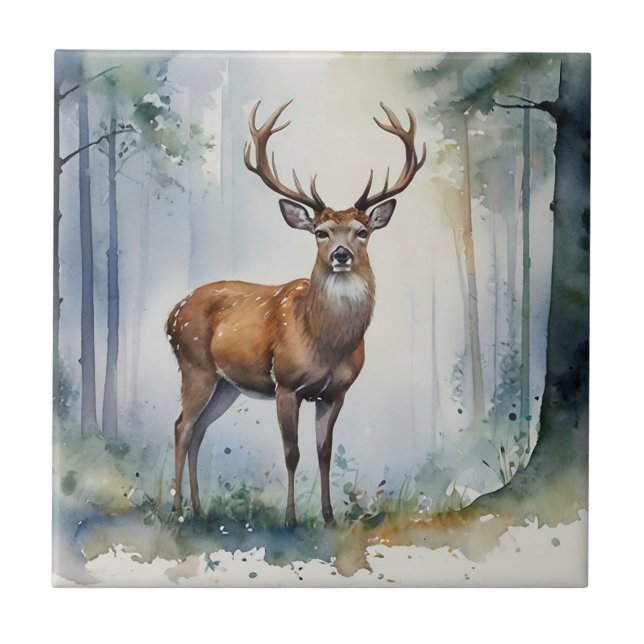 Carreau Carrelage en céramique de Forest Deer (Devant)