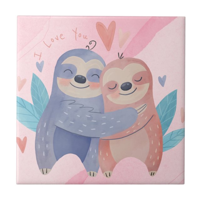 Carreau Carrelage en céramique de la Saint-Valentin (Devant)