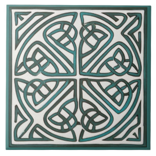 Carreau Carrelage en céramique de noeud celtique irlandais