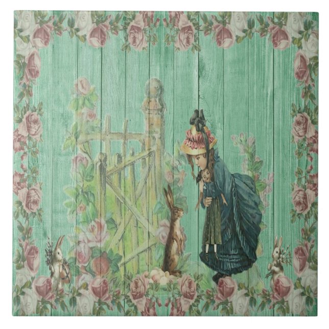 Carreau Carrelage en céramique de Pâques (Devant)