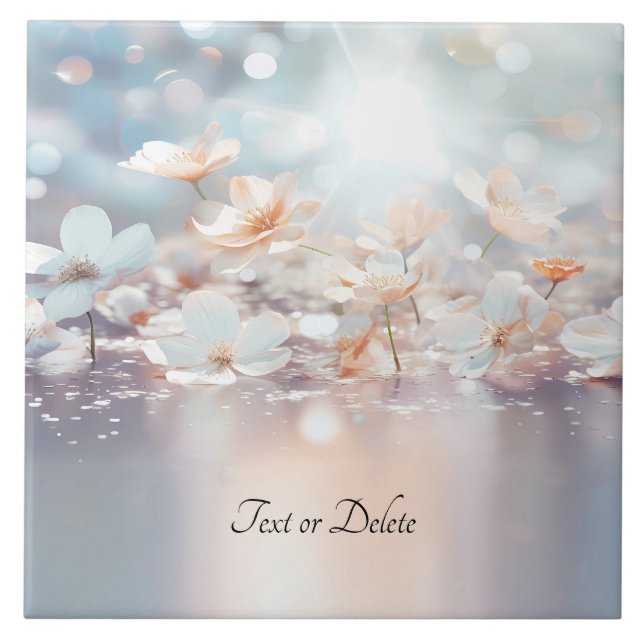 Carreau Carrelage en céramique de Pêche Blanche (Devant)