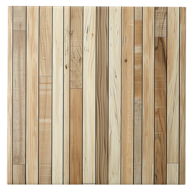 Carreau Carrelage en céramique de texture bois (Devant)