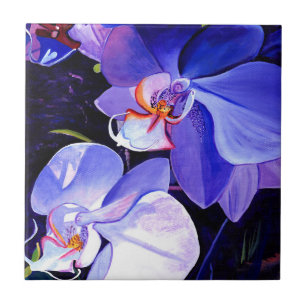 Carreau Carrelage en céramique des orchidées violettes de 