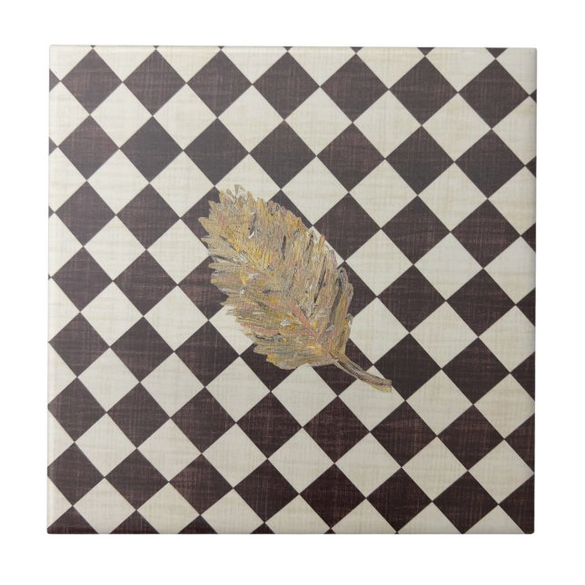 Carreau Carrelage en céramique Diamond Feuille d'or (Devant)