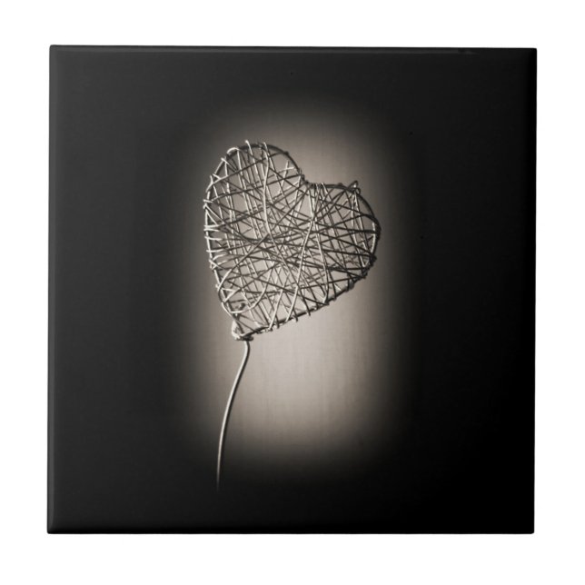 Carreau Carrelage en céramique du coeur cassé (Devant)