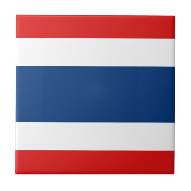 Carreau Carrelage en céramique du drapeau thaïlandais (Devant)