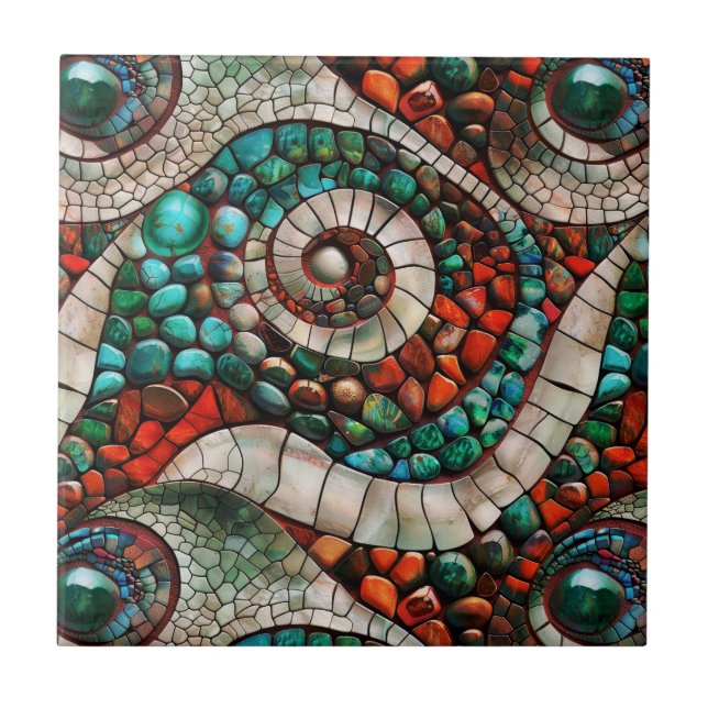 Carreau Carrelage en céramique en pierre de Gemstone (Devant)
