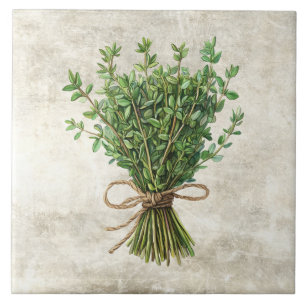 Carreau Carrelage en céramique faux Herbes Épices Thym Rus