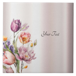 Carreau Carrelage en céramique Fleurs de Printemps colorée