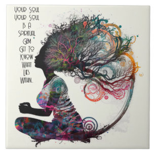 Carreau Carrelage en céramique Gem spirituel pour femme in