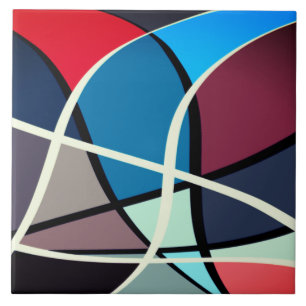 Carreau Carrelage en céramique, grand Motif (6" × 6") 01