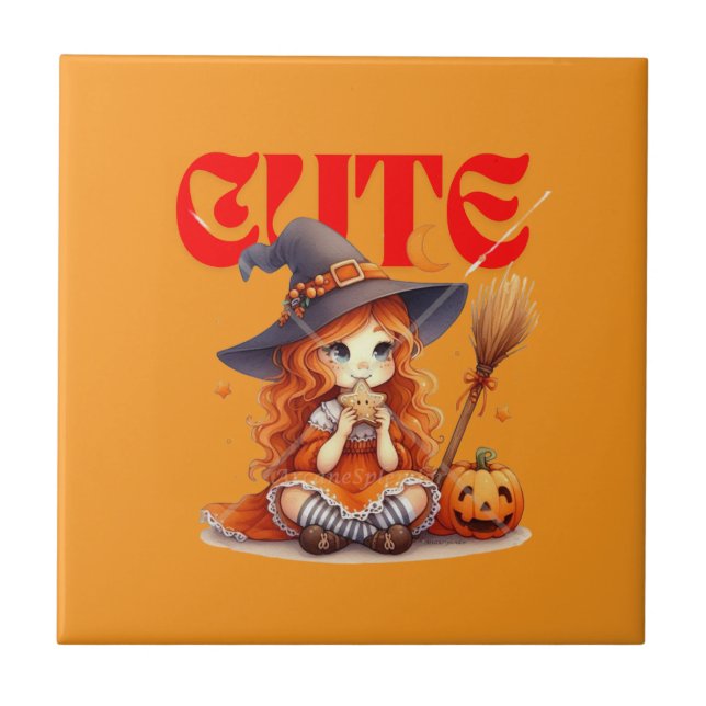 Carreau Carrelage en céramique Halloween Witch (Devant)