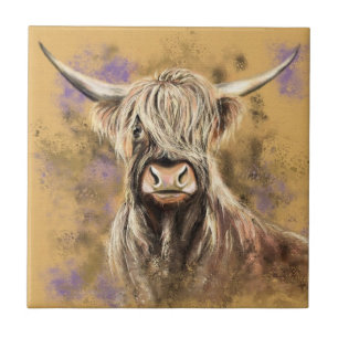 Carreau Carrelage en céramique Highland Bull - Peinture