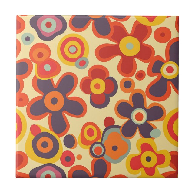 Carreau Carrelage en céramique hippie (Devant)