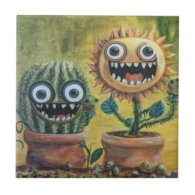 Carreau Carrelage en céramique Imaginaire, petit (4,25 po  (Devant)