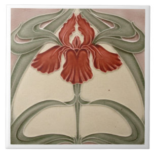 Carreau Carrelage en céramique - Iris Art Nouveau Floral O