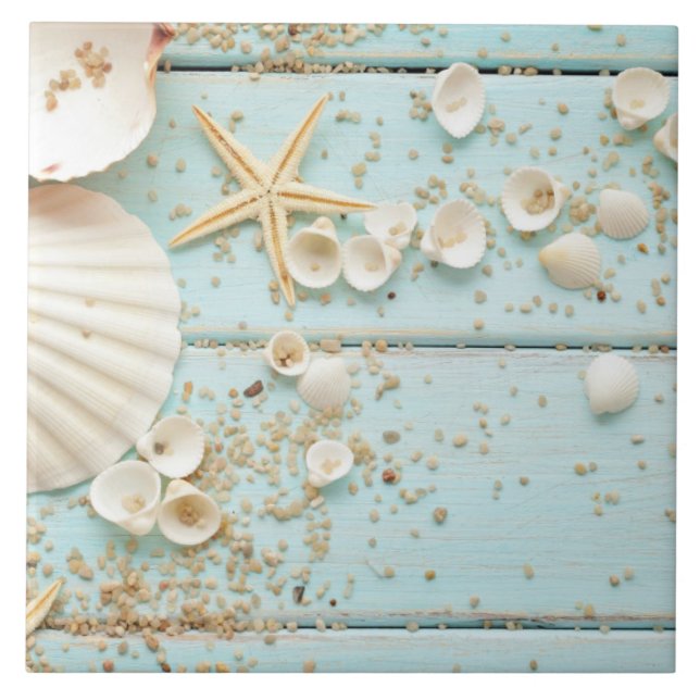 Carreau Carrelage en céramique - Journée à la plage (Devant)