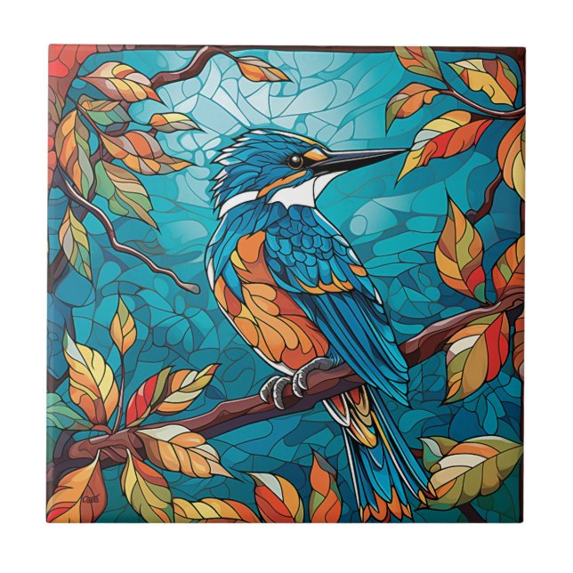Carreau Carrelage en céramique Kingfisher (Devant)