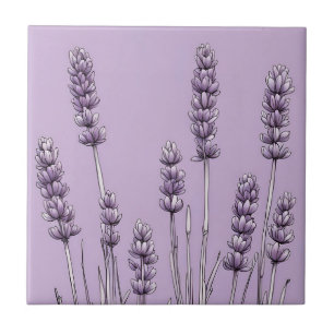 Carreau Carrelage en céramique Lavender Flowers