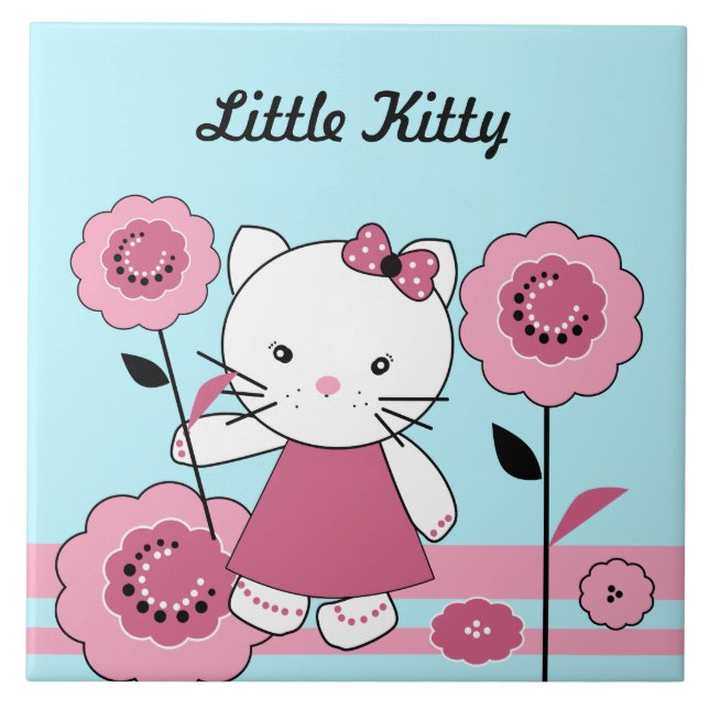 Carreau Carrelage en céramique Little Kitty (Devant)