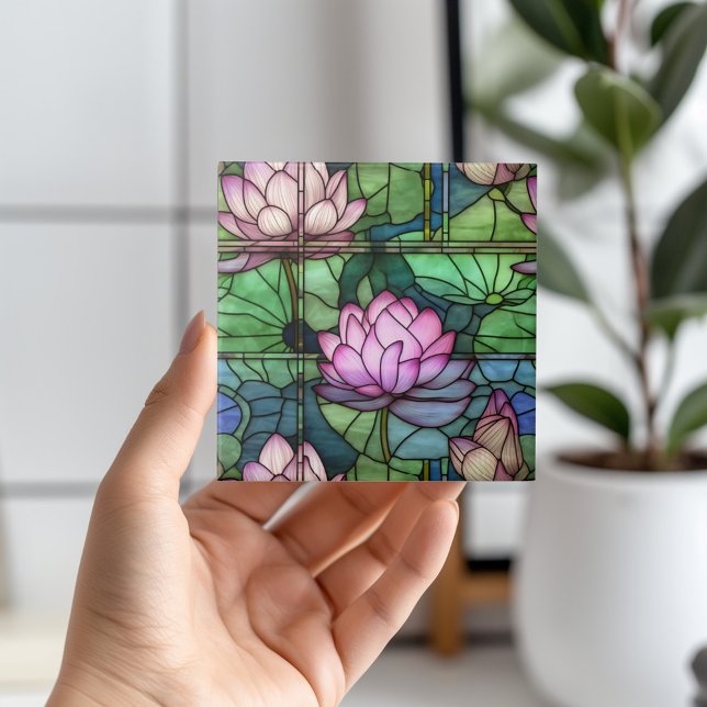 Carreau Carrelage en céramique Lotus (Elevate your kitchen or bathroom with the timeless elegance of this lotus design ceramic tile 🌸✨ )