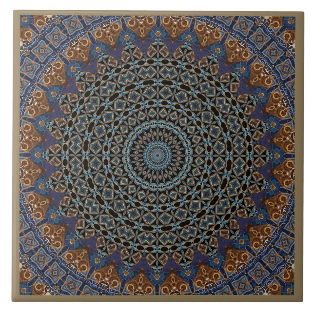 Carreau Carrelage en céramique Mandala (Devant)