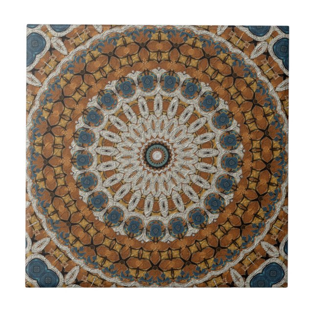 Carreau Carrelage en céramique Mandala moderne (Devant)