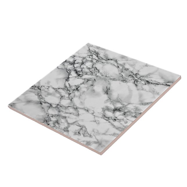 Carreau Carrelage en céramique Marbre blanc Faux (Côté)
