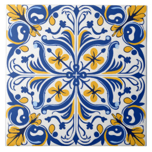 Carreau Carrelage en céramique méditerranéen de style tuil